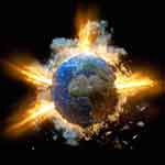 Earth exploding